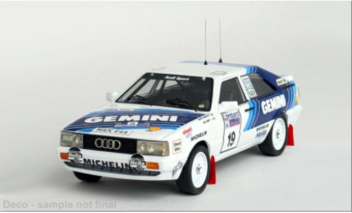 Modelauto Audi Quattro rallye RAC Rally 1987 #19 1/43 Trofeu