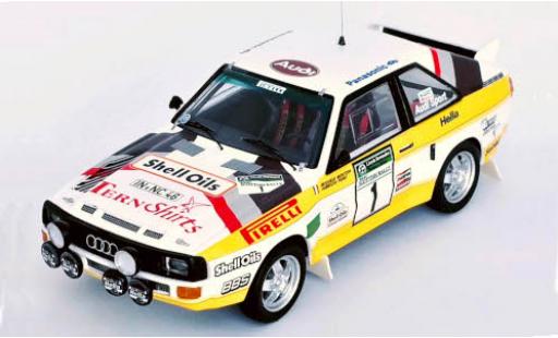Modelauto Audi Sport Quattro rallye No.1 S Oils Scottish Rally 1985 M.Mouton/F.Pons 1/43 Trofeu