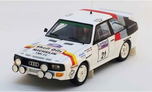 Modelauto Audi Sport Quattro rallye No.21 S Oils Rally WM RAC Rally 1986 H.Demuth/S.Bond 1/43 Trofeu