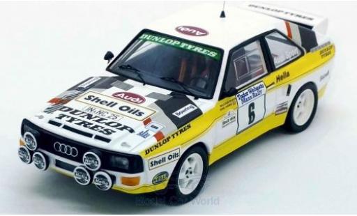 Modelauto Audi Sport Quattro rallye No.6 Rally Manx 1985 M.Wilson/N.Harris 1/43 Trofeu