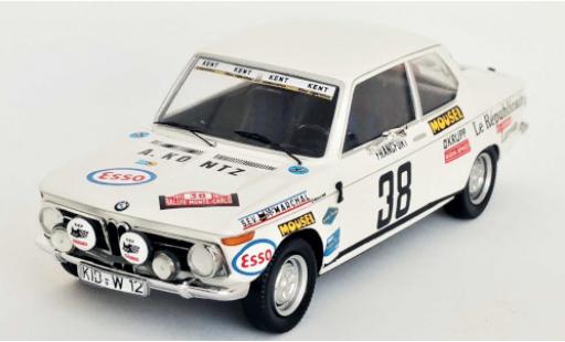 Modelauto Bmw 2002 rallye No.38 Rally Monte Carlo 1971 N.Koob/J.Brandenburger 1/43 Trofeu