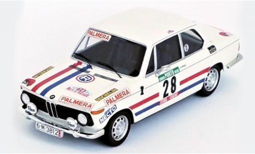 Modelauto Bmw 2002 ti No.28 Palmera Rally WM Rally Portugal 1975 M.Etchebers/M.-C.Etchebers-Rives 1/43 Trofeu