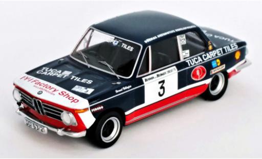 Modelauto Bmw 2002 ti No.3 Circuit of Irland 1975 B.Nelson/D.Gillespie 1/43 Trofeu