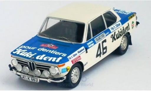 Modelauto Bmw 2002 ti No.46 Kukident Rally Monte Carlo 1973 R.Hainbach/W.Biebinger 1/43 Trofeu