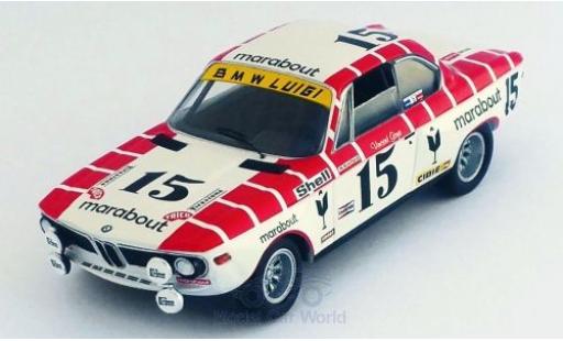 Modelauto Bmw 2800 CS No.15 Marabout 24h Spa 1972 V.Gaye/W.Braillard 1/43 Trofeu