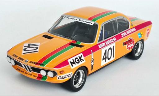 Modelauto Bmw 2800 CS No.401 Roskilde Ring 1972 J.Winther 1/43 Trofeu