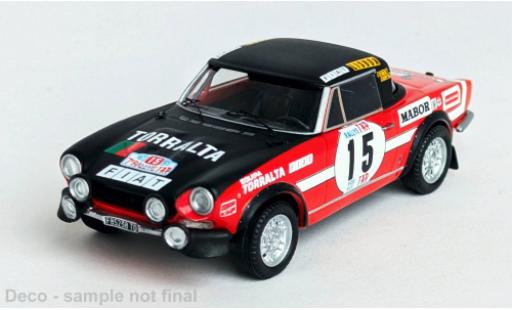 Modelauto Fiat 124 Sport Spider 1600 Rally Portugal 1973 #15 1/43 Trofeu