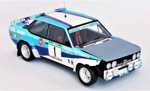 Modelauto Fiat 131 Abarth No.1 VS Corse Olio Rally WM Rally Portugal 1981 Crashed Car M.Alen/I.Kivim&Atilde;&curren;ki 1/43 Trofeu