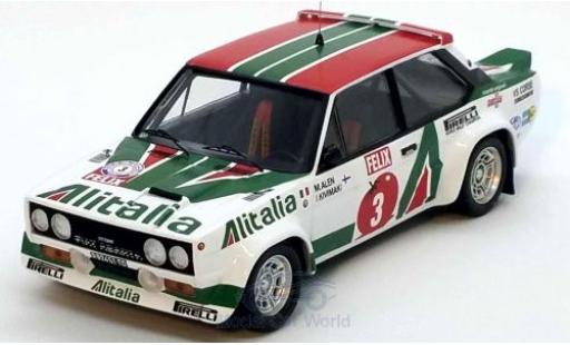 Modelauto Fiat 131 Abarth No.3 Alitalia Rally WM 1000 Lakes Rally 1978 M.Alen/I.Kivim&Atilde;&curren;ki 1/43 Trofeu