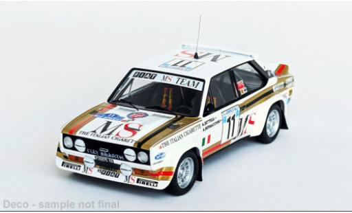 Modelauto Fiat 131 Abarth wit/gold Rally Acropolis 1980 #11 1/43 Trofeu