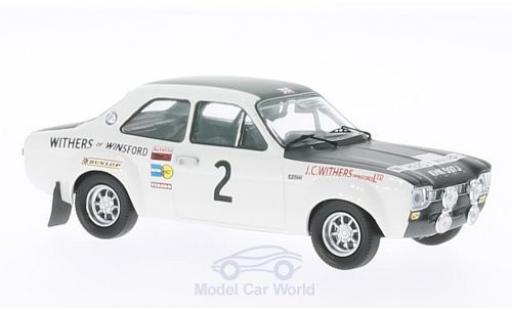 Modelauto Ford Escort RS 1600 I No.2 Withers of Winsford Rally Manx 1971 R.Clark/H.Liddon 1/43 Trofeu