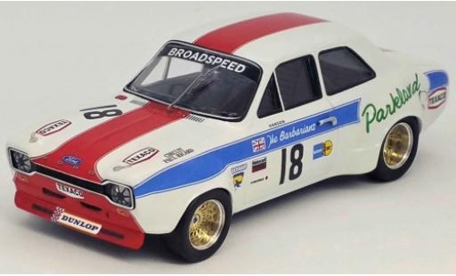 Modelauto Ford Escort 1300 GT MK I RHD No.18 Broadspeed Tourist Trophy Silverstone 1973 P.Hanson 1/43 Trofeu