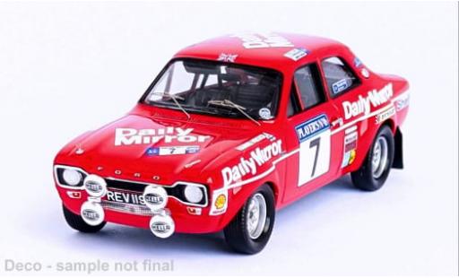 Modelauto Ford Escort MK1 MK I No.7 Daily Mirror Scottish Rally 1972 1/43 Trofeu