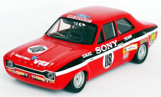 Modelauto Ford Escort MK1 MK I RHD No.118 Sony Coupes Benelux Zandvoort 1971 Y.Fontaine 1/43 Trofeu