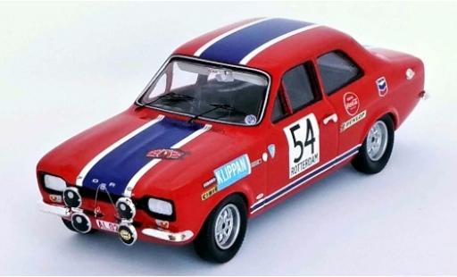 Modelauto Ford Escort MK1 MK I RHD No.54 Tulpenrallye 1969 G.Staepelaere/A.Aerts 1/43 Trofeu