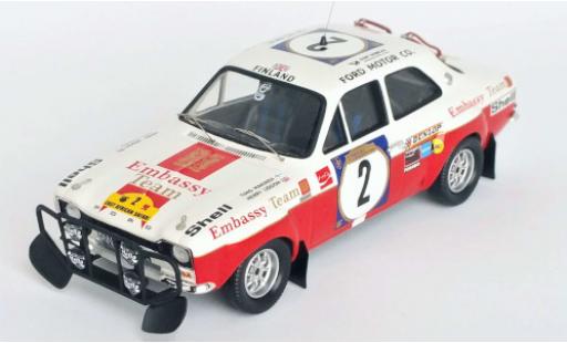 Modelauto Ford Escort RS 1600 MK I No.2 Embassy Safari Rally 1972 T.M&Atilde;&curren;kinen/H.Liddon 1/43 Trofeu