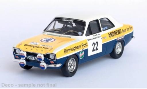 Modelauto Ford Escort RS 2000 MK I RHD No.22 Circuit of Irland 1975 1/43 Trofeu