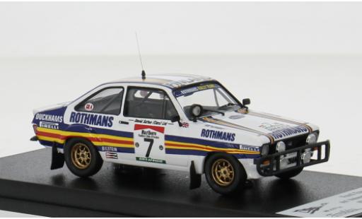 Modelauto Ford Escort Berlina MK II Rally Bandama 1981 #7 1/43 Trofeu