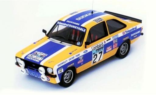 Modelauto Ford Escort Rally MK II RHD No.27 Duckhams WM RAC 1979 A.Carter/D.West 1/43 Trofeu