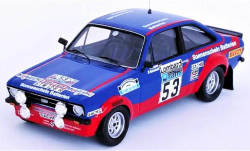 Modelauto Ford Escort RS 1800 Mk II No.53 Sonnenschein Batterien Rally WM RAC Rally 1977 R.Hainbach/P.Linzen 1/43 Trofeu
