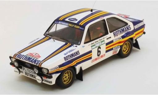 Modelauto Ford Escort RS MK II No.6 Rothmans Rally WM Rally Portugal 1981 A.Vatanen/D.Richards 1/43 Trofeu
