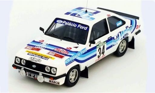 Modelauto Ford Escort RS 2000 MK II RS2000 No.34 Palacio Rally WM Rally Portugal 1980 J.Moutinho/M.Sottomayor 1/43 Trofeu