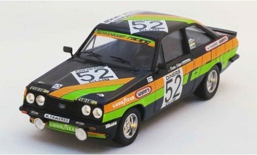 Modelauto Ford Escort RS 2000 Mk II RS2000 No.52 Berkenkamp Racing 24h Spa 1979 A.Beauchef/D.Selzer/K.Mauer 1/43 Trofeu
