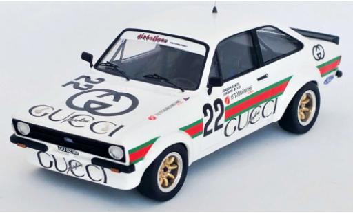 Modelauto Ford Escort Rally MK2 No.22 Autocal-Novauto Estoril 1985 J.Santos/J.Bessa 1/43 Trofeu
