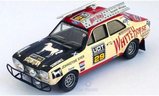 Modelauto Ford Escort MK1 MKI RHD No.29 White Horse World Cup Rally 1974 A.Cowan/J.Syer 1/43 Trofeu