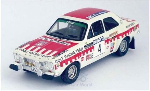 Modelauto Ford Escort RS 1600 MKI No.4 Colt Racing Team Rally WM 1000 Lakes Rally 1973 T.Makinen/H.Liddon 1/43 Trofeu