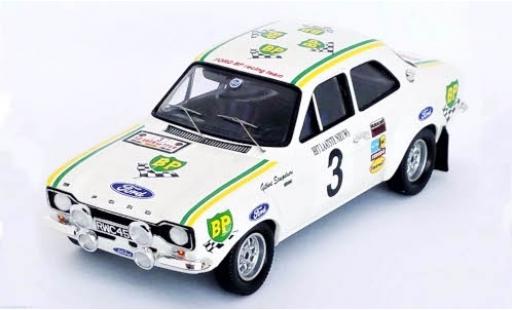 Modelauto Ford Escort RS 2000 MkI RS2000 No.3 BP Racing Team BP Rally Ypern 1972 G.Staepelaere/A.Aerts 1/43 Trofeu