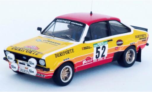 Modelauto Ford Escort Rally MkII No.52 Duriforte Portugal 1982 C.Bica/F.Prata 1/43 Trofeu
