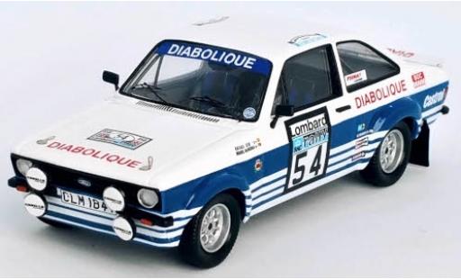 Modelauto Ford Escort RS 1800 MkII No.54 Diabolique Rally WM RAC Rally 1980 R.Cid/M.olijfgroeneira 1/43 Trofeu