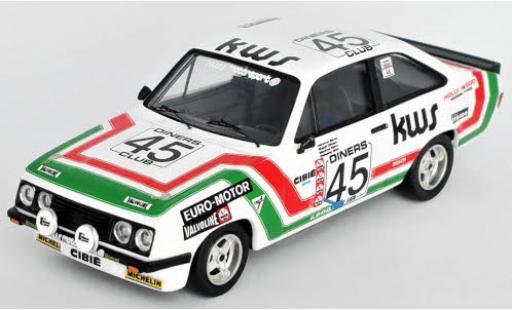 Modelauto Ford Escort RS 2000 MKII No.45 KWS Motorsport 24h Spa 1978 H.Bauer/R.D&Atilde;&para;tsch/M.Mohr/W.Wolf 1/43 Trofeu