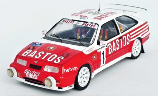 Modelauto Ford Sierra Cosworth RS No.1 RAS Sport Bastos Tour Auto de la Reunion 1990 B.Beguin/P.Ozoux 1/43 Trofeu