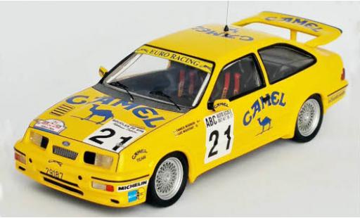 Modelauto Ford Sierra Cosworth RS No.21 Euro Racing Camel Boucles de Spa 1989 Y.Bodson/L.Bouchat 1/43 Trofeu