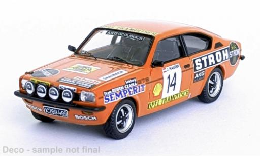 Modelauto Opel Kadett GT/E J&Atilde;&curren;nner Rally 1977 #14 1/43 Trofeu