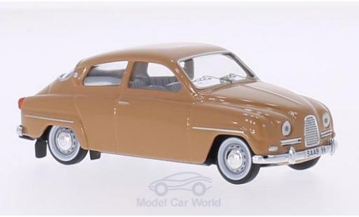 Modelauto Saab 96 Base bruin 1/43 Trofeu
