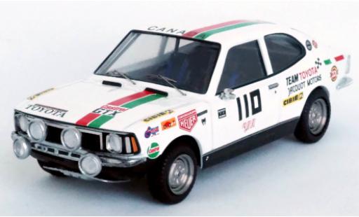 Modelauto Toyota Corolla Levin No.110 Team Jacquot Motors Castrol Rally Press-on-Regardless 1973 W.Boyce/D.Woods 1/43 Trofeu