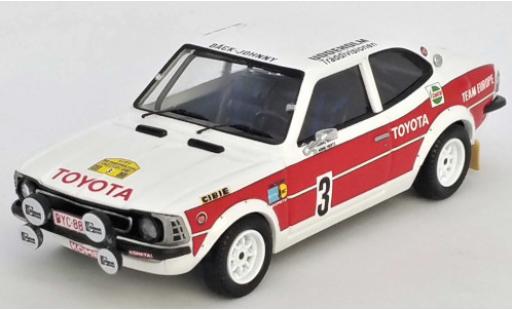 Modelauto Toyota Corolla Levin No.3 Team Europe Rally Zweden 1977 H.Mikkola/A.Hertz 1/43 Trofeu