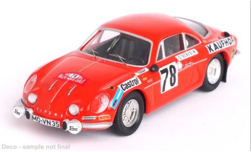 Modelauto Alpine A110 rallye Renault No.78 Rally WM Rally Monte Carlo 1975 1/43 Trofeu