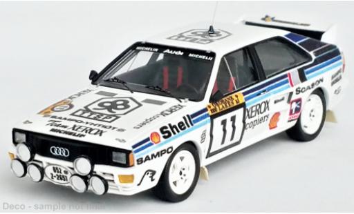 Modelauto Audi Quattro rallye No.11 Rally WM 1000 Lakes Rally 1985 1/43 Trofeu