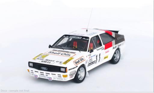 Modelauto Audi Quattro rallye No.11 Rally WM Rally Su&Atilde;&uml;de 1985 1/43 Trofeu