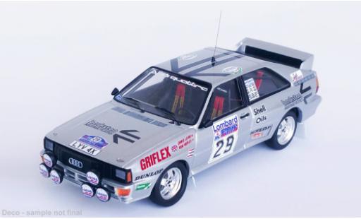 Modelauto Audi Quattro rallye No.29 Rally WM RAC Rally 1984 1/43 Trofeu