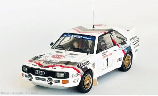 Modelauto Audi Sport Quattro rallye No.1 Rally Manx 1984 1/43 Trofeu