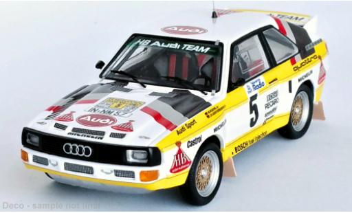 Modelauto Audi Sport Quattro rallye No.5 HB Rally WM Rally Zweden 1985 1/43 Trofeu