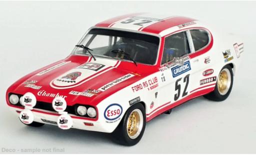 Modelauto Ford Capri RS 2600 MK I No.52 Tour de France Auto 1973 1/43 Trofeu