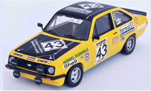 Modelauto Ford Escort RS 2000 MK II No.43 H.Kummle 1980 1/43 Trofeu