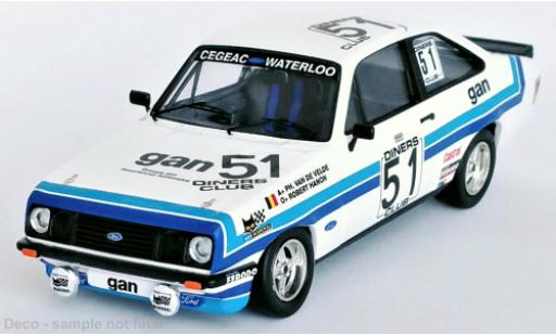 Modelauto Ford Escort RS 2000 MK II No.51 24h Spa 1981 1/43 Trofeu
