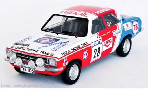 Modelauto Opel Ascona A Rally A No.28 WM 1000 Lakes 1974 1/43 Trofeu